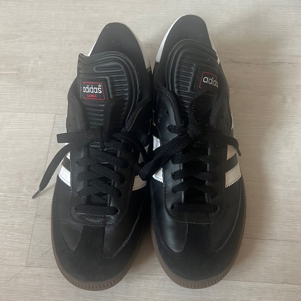 adidas Women's Black and White Samba Sneakers